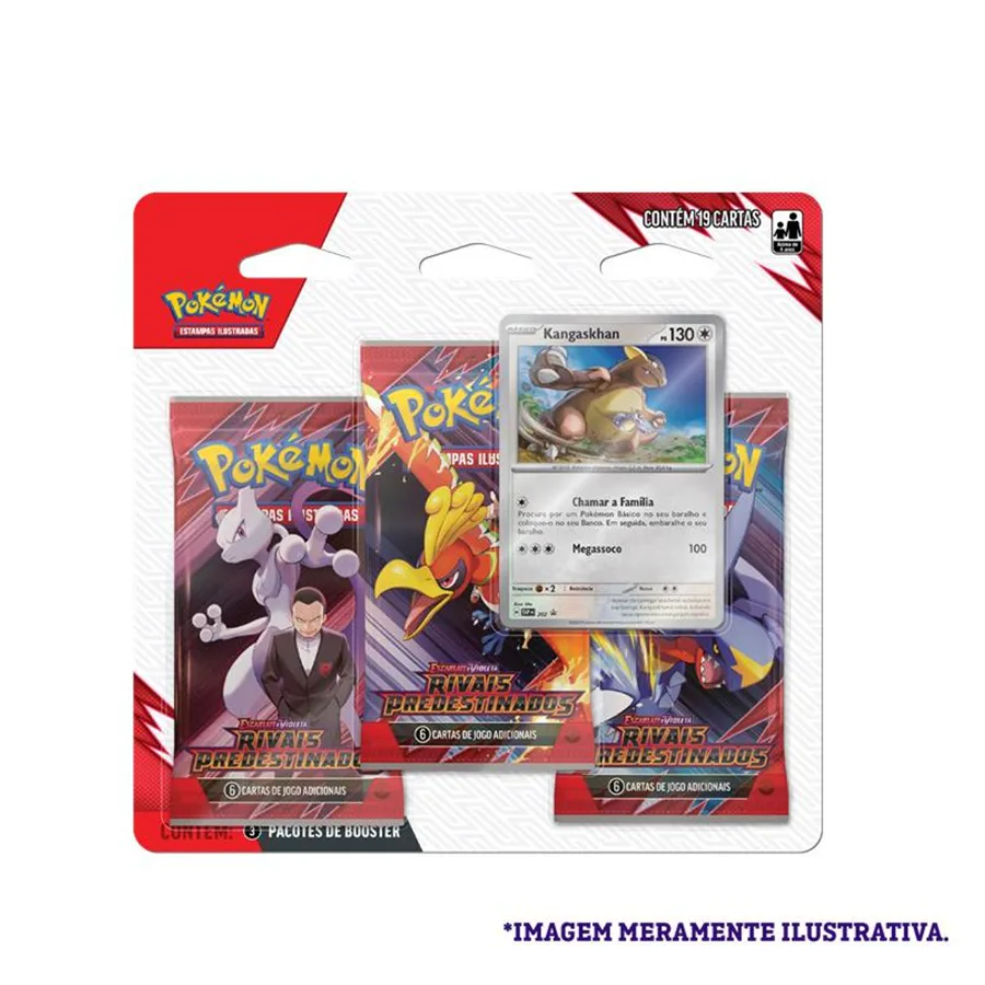 Blister Triplo Rivais Predestinados: Kangaskhan